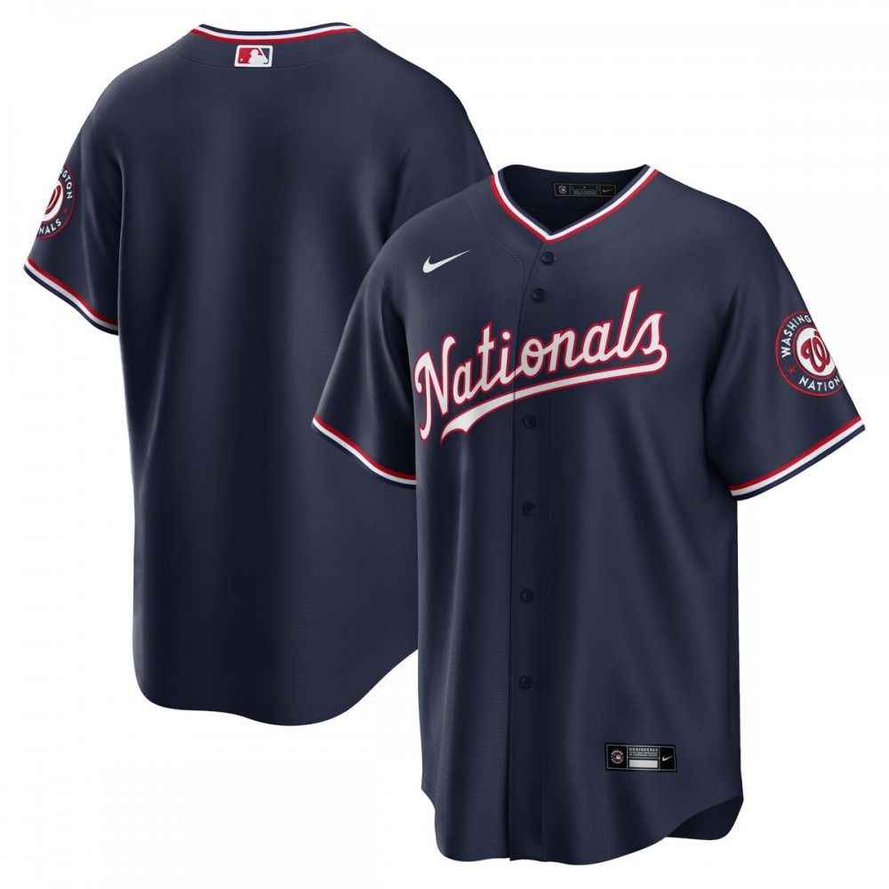 Washington Nationals Alternate Replica Team Jersey - Navy-Pro Kit Vault | Brand New 26/27 Sports Jerseys